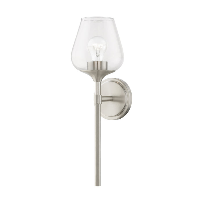 Livex Lighting - 17471-91 - One Light Vanity Sconce - Willow - Brushed Nickel