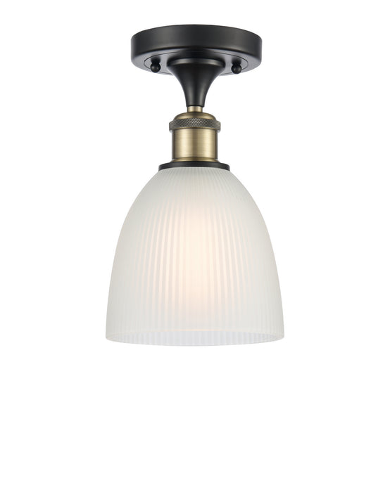 Innovations - 516-1C-BAB-G381 - One Light Semi-Flush Mount - Ballston - Black Antique Brass