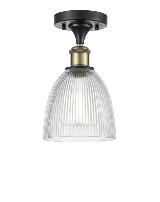 Innovations - 516-1C-BAB-G382-LED - LED Semi-Flush Mount - Ballston - Black Antique Brass