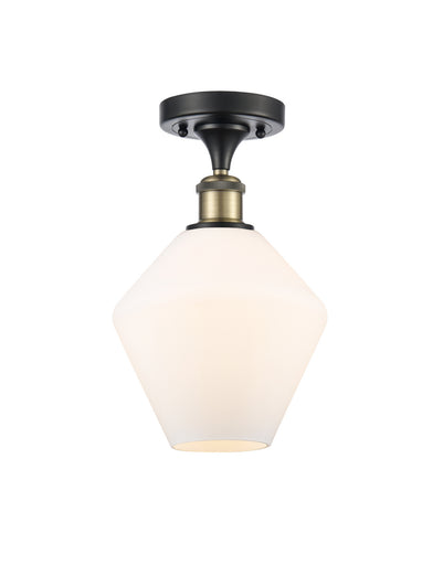 One Light Semi-Flush Mount