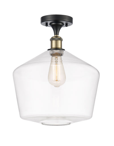 One Light Semi-Flush Mount