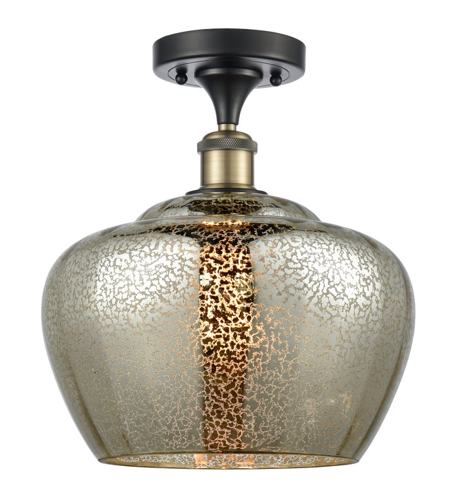 Innovations - 516-1C-BAB-G96-L - One Light Semi-Flush Mount - Ballston - Black Antique Brass