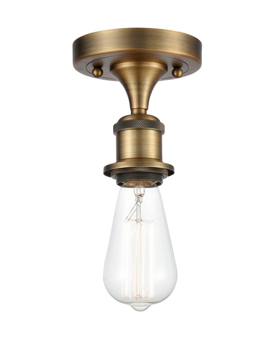 Innovations - 516-1C-BB - One Light Semi-Flush Mount - Ballston - Brushed Brass