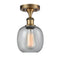 Innovations - 516-1C-BB-G104-LED - LED Semi-Flush Mount - Ballston - Brushed Brass