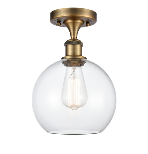 Innovations - 516-1C-BB-G122-8-LED - LED Semi-Flush Mount - Ballston - Brushed Brass