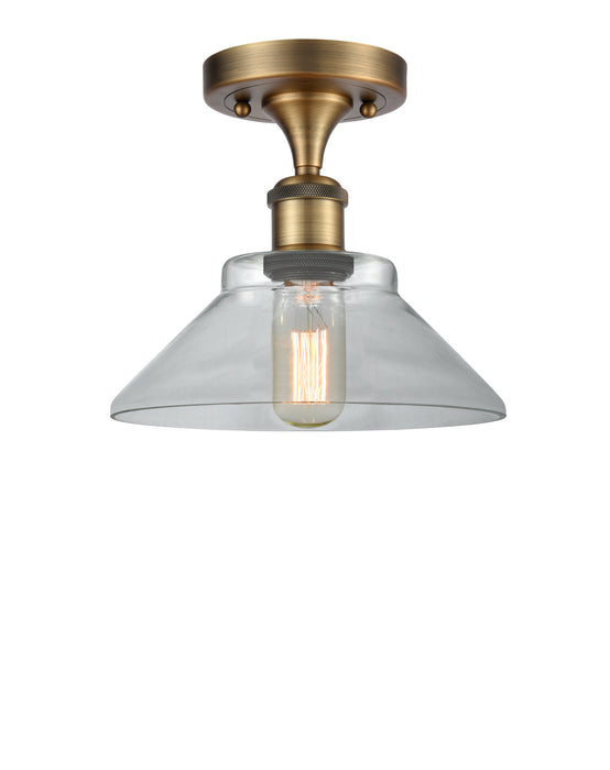 Innovations - 516-1C-BB-G132-LED - LED Semi-Flush Mount - Ballston - Brushed Brass