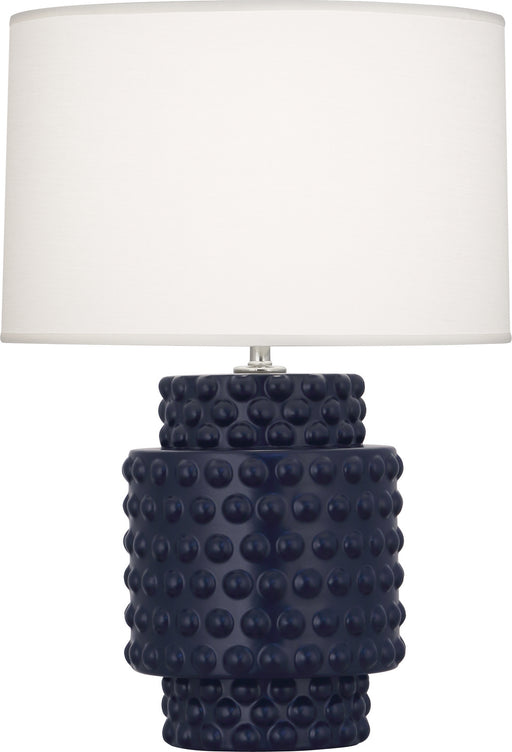 Robert Abbey - MMB09 - One Light Accent Lamp - Dolly - Matte Midnight Blue Glazed Textured