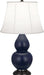 Robert Abbey - MMB11 - One Light Accent Lamp - Small Double Gourd - Matte Midnight Blue Glazed w/Bronze