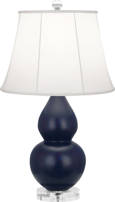 Robert Abbey - MMB13 - One Light Accent Lamp - Small Double Gourd - Matte Midnight Blue Glazed w/Lucite Base
