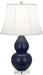 Robert Abbey - MMB13 - One Light Accent Lamp - Small Double Gourd - Matte Midnight Blue Glazed w/Lucite Base