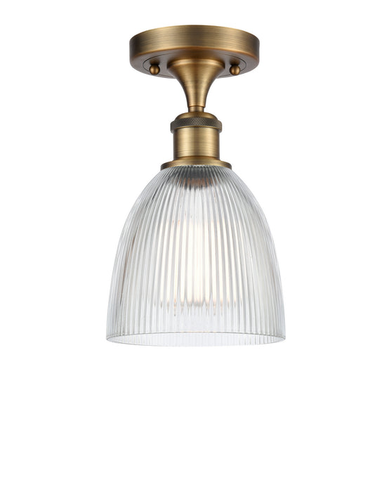 Innovations - 516-1C-BB-G382 - One Light Semi-Flush Mount - Ballston - Brushed Brass