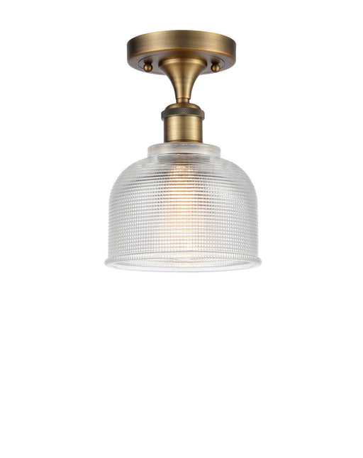 Innovations - 516-1C-BB-G412-LED - LED Semi-Flush Mount - Ballston - Brushed Brass