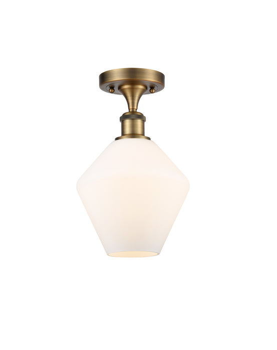 Innovations - 516-1C-BB-G651-8-LED - LED Semi-Flush Mount - Ballston - Brushed Brass