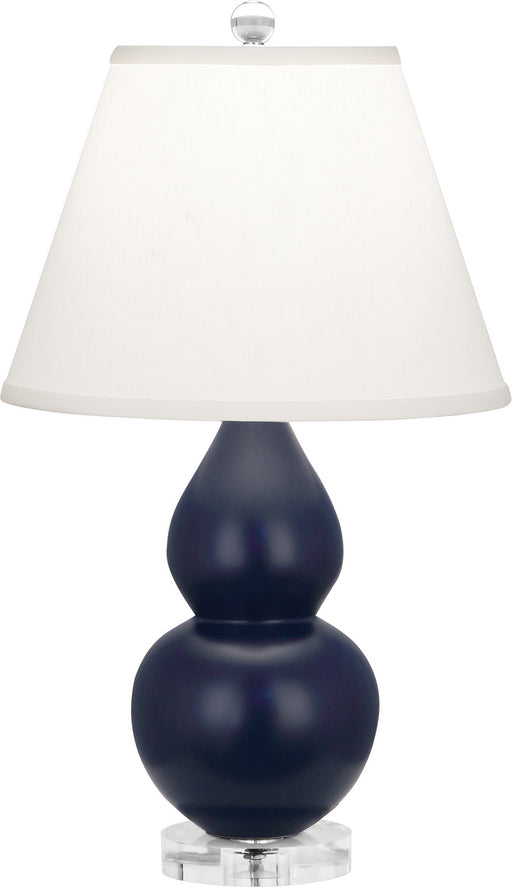 Robert Abbey - MMB53 - One Light Accent Lamp - Small Double Gourd - Matte Midnight Blue Glazed w/Lucite Base