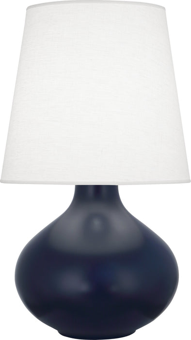 Robert Abbey - MMB99 - One Light Table Lamp - June - Matte Midnight Blue Glazed