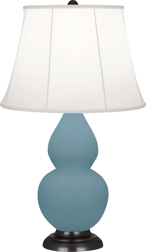 Robert Abbey - MOB11 - One Light Accent Lamp - Small Double Gourd - Matte Steel Blue Glazed w/Bronze