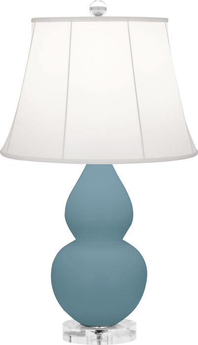 Robert Abbey - MOB13 - One Light Accent Lamp - Small Double Gourd - Matte Steel Blue Glazed w/Lucite Base