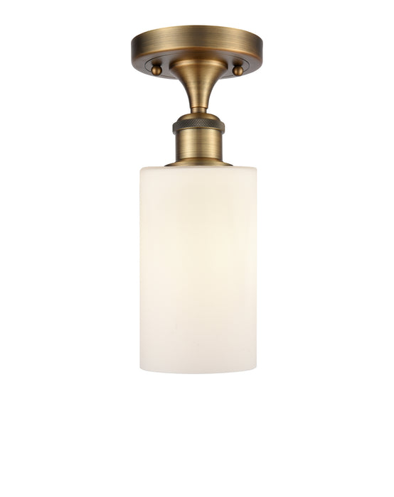 Innovations - 516-1C-BB-G801 - One Light Semi-Flush Mount - Ballston - Brushed Brass