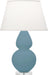 Robert Abbey - MOB62 - One Light Table Lamp - Double Gourd - Matte Steel Blue Glazed w/Lucite Base