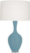 Robert Abbey - MOB80 - One Light Table Lamp - Audrey - Matte Steel Blue Glazed
