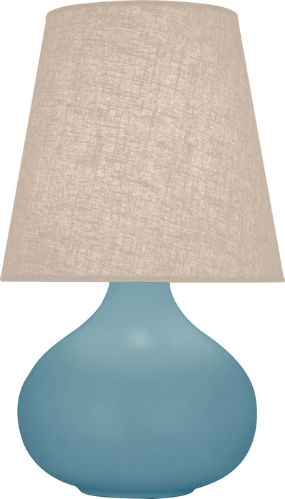 Robert Abbey - MOB91 - One Light Accent Lamp - June - Matte Steel Blue Glazed