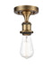 Innovations - 516-1C-BB-LED - LED Semi-Flush Mount - Ballston - Brushed Brass