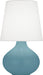 Robert Abbey - MOB99 - One Light Table Lamp - June - Matte Steel Blue Glazed