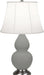 Robert Abbey - MST12 - One Light Accent Lamp - Small Double Gourd - Matte Smoky Taupe Glazed w/Antique Silver