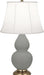 Robert Abbey - MST14 - One Light Accent Lamp - Small Double Gourd - Matte Smoky Taupe Glazed