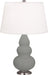 Robert Abbey - MST32 - One Light Accent Lamp - Small Triple Gourd - Matte Smoky Taupe Glazed w/Antique Silver