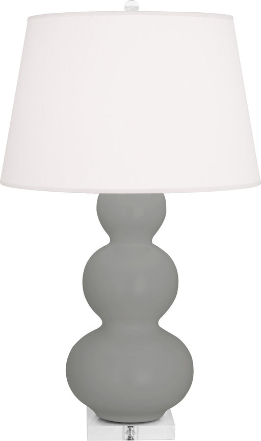 Robert Abbey - MST43 - One Light Table Lamp - Triple Gourd - Matte Smoky Taupe Glazed w/Lucite Base