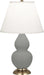 Robert Abbey - MST50 - One Light Accent Lamp - Small Double Gourd - Matte Smoky Taupe Glazed