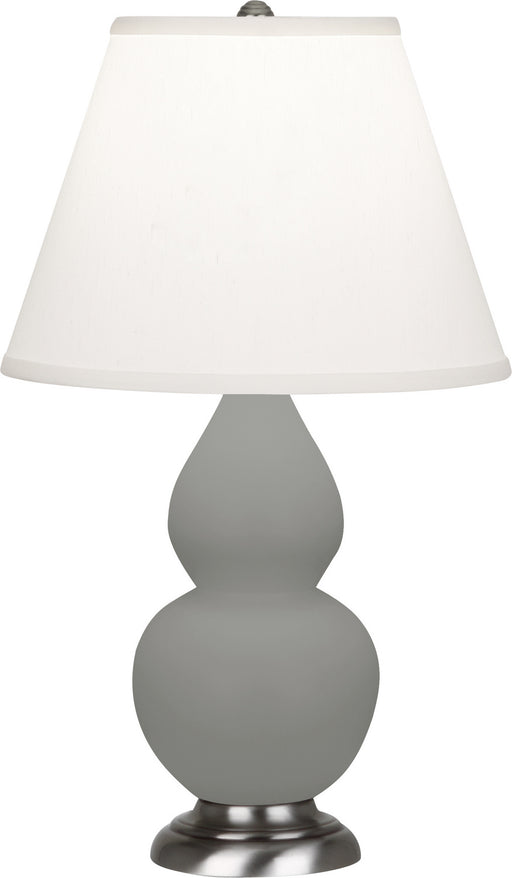 Robert Abbey - MST52 - One Light Accent Lamp - Small Double Gourd - Matte Smoky Taupe Glazed w/Antique Silver