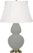 Robert Abbey - MST54 - One Light Table Lamp - Double Gourd - Matte Smoky Taupe Glazed
