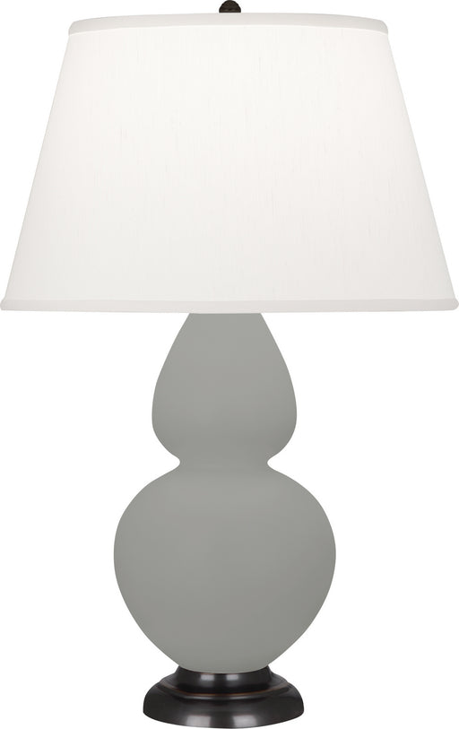 Robert Abbey - MST57 - One Light Table Lamp - Double Gourd - Matte Smoky Taupe Glazed w/Deep Patina Bronze