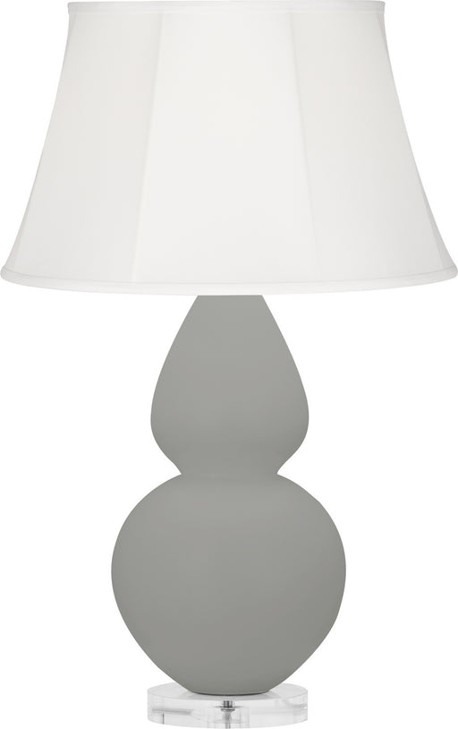 Robert Abbey - MST61 - One Light Table Lamp - Double Gourd - Matte Smoky Taupe Glazed w/Lucite Base