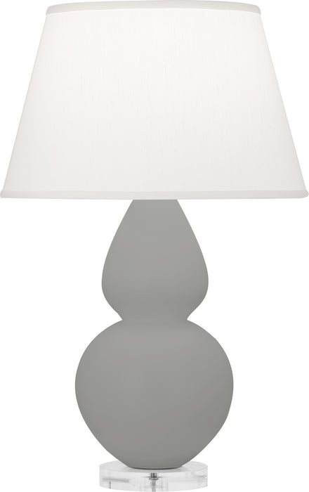 Robert Abbey - MST62 - One Light Table Lamp - Double Gourd - Matte Smoky Taupe Glazed w/Lucite Base
