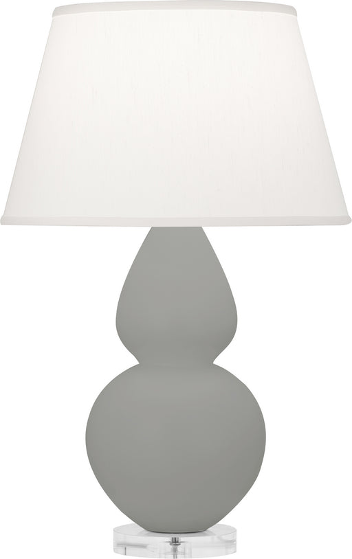 Robert Abbey - MST62 - One Light Table Lamp - Double Gourd - Matte Smoky Taupe Glazed w/Lucite Base