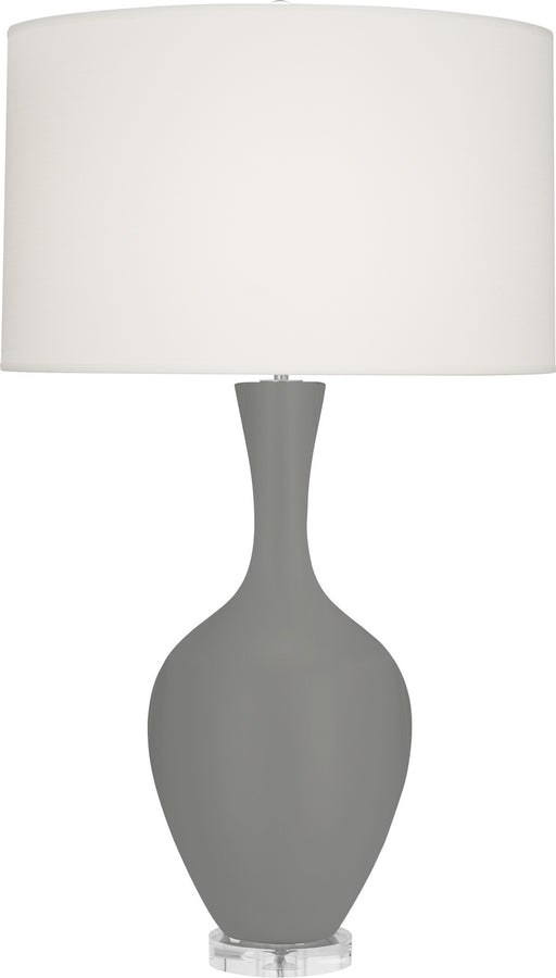Robert Abbey - MST80 - One Light Table Lamp - Audrey - Matte Smoky Taupe Glazed