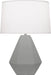 Robert Abbey - MST97 - One Light Table Lamp - Delta - Matte Smoky Taupe Glazed w/Polished Nickel