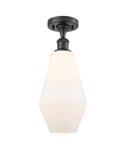 One Light Semi-Flush Mount