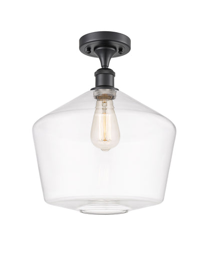 One Light Semi-Flush Mount