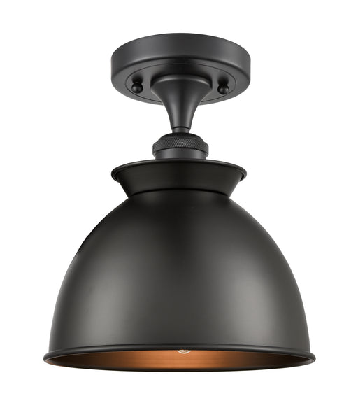 Innovations - 516-1C-BK-M14-BK - One Light Semi-Flush Mount - Ballston - Matte Black