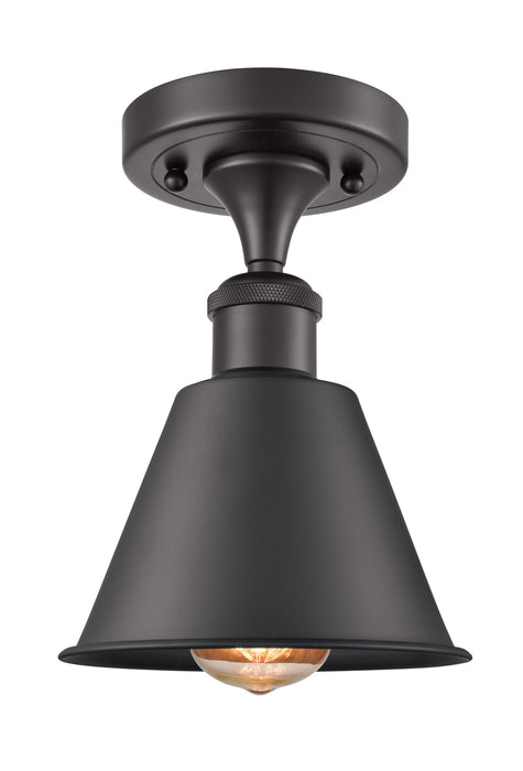 Innovations - 516-1C-BK-MBC-8-BK - One Light Semi-Flush Mount - Ballston - Matte Black