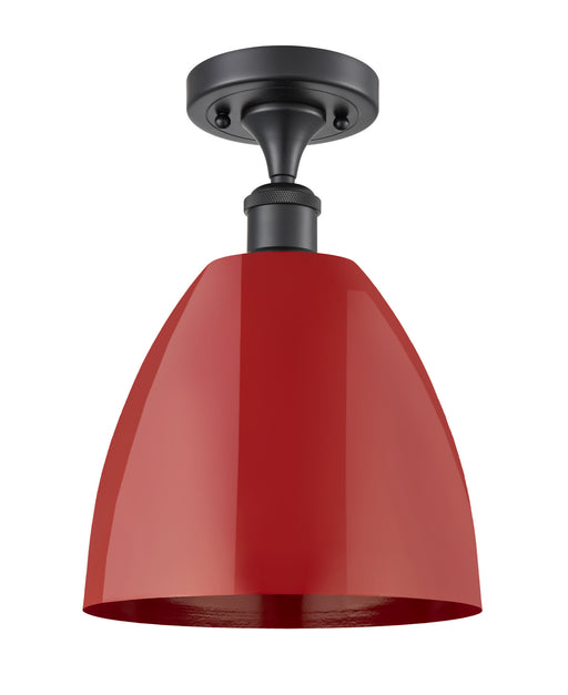 Innovations - 516-1C-BK-MBD-9-RD-LED - LED Semi-Flush Mount - Ballston - Matte Black