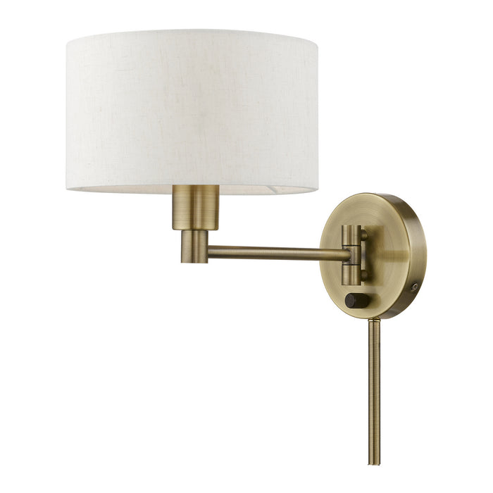 Livex Lighting - 40940-01 - One Light Swing Arm Wall Lamp - Swing Arm Wall Lamps - Antique Brass