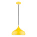 Livex Lighting - 41172-82 - One Light Pendant - Amador - Shiny Yellow with Polished Chrome