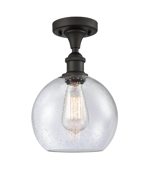 Innovations - 516-1C-OB-G124-8 - One Light Semi-Flush Mount - Ballston - Oil Rubbed Bronze
