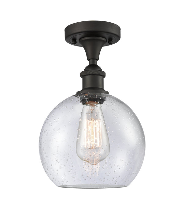 Innovations - 516-1C-OB-G124-8 - One Light Semi-Flush Mount - Ballston - Oil Rubbed Bronze