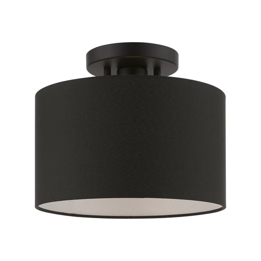 Livex Lighting - 45662-04 - One Light Semi-Flush Mount - Bainbridge - Black